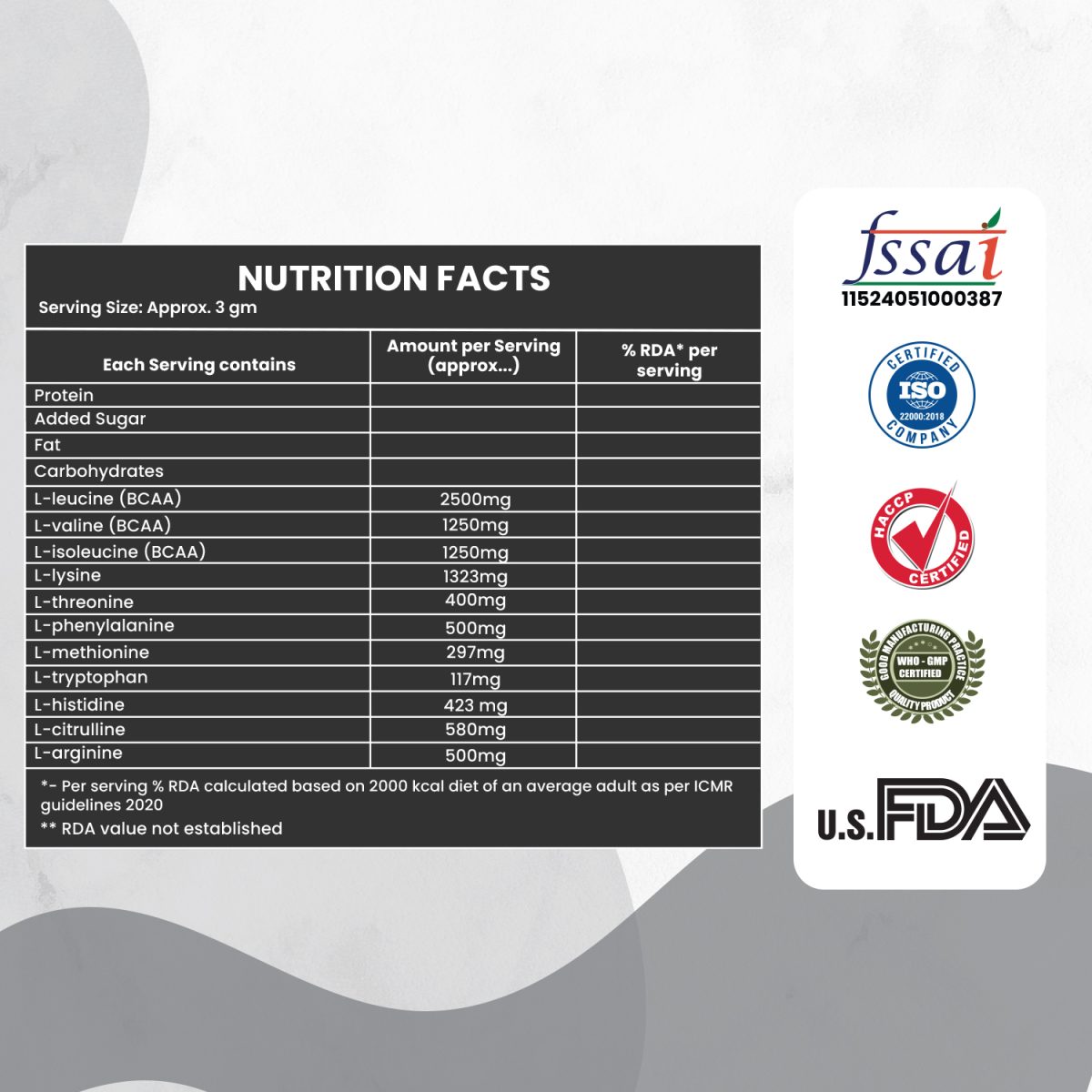 Intra Workout Powder